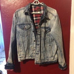 Volcom light washed denim jacket